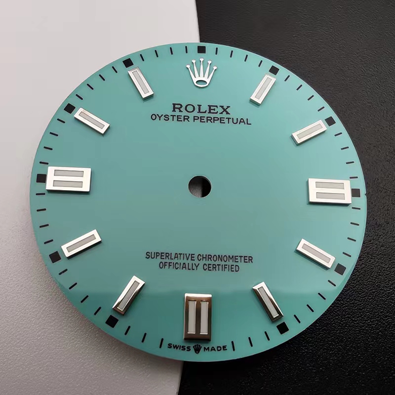 Tiffany Blue Color Watch Dial For 36mm Rolex Oyster Perpetual 126000 Compatible With 3230 Movement 