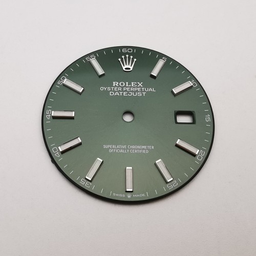 Black Watch Dial For 41mm Rolex Datejust 126334, Fits to 3235 Movement Aftermarket Watch Parts 