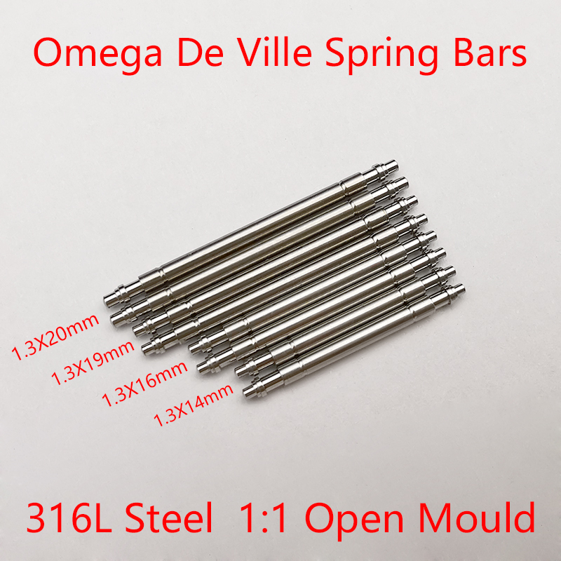 316L Watch Spring Bars For Omega De Ville 1.3mm Diameter Aftermarket Watch Parts