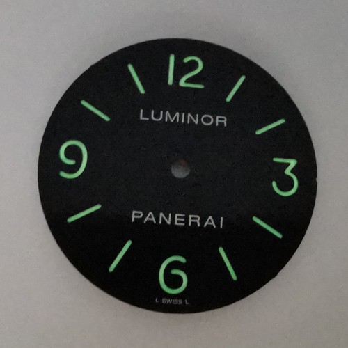 Green Luminous Watch Dial For PAN Watches Fit to Movement 6497 Seagull ST3600, Aftermarket Watch Parts 