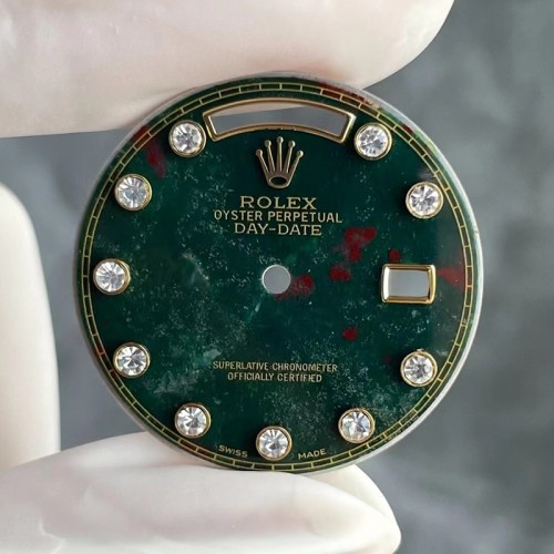 Top Quality Bloodstone Watch Dial For Rolex Day Date 118238 18238 Fit to 3155 Movement, Aftermarket Watch Parts 