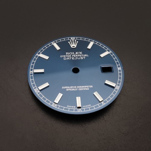 Blue Watch Dial For 36mm Rolex Datejust 116234 Fits to 3135 Movement Aftermarket Watch Parts 