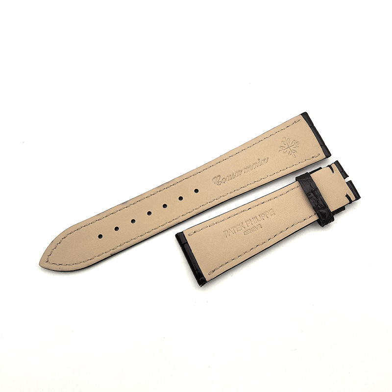 22-18mm Alligator Crocodile Leather Watch Strap For Patek Philippe Watch Parts