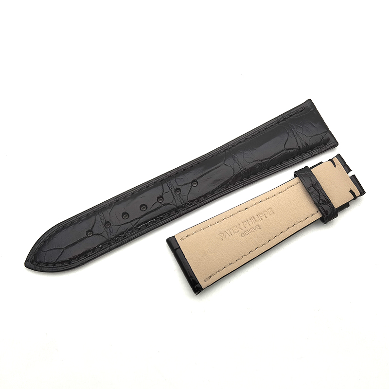 22-18mm Alligator Crocodile Leather Watch Strap For Patek Philippe Watch Parts