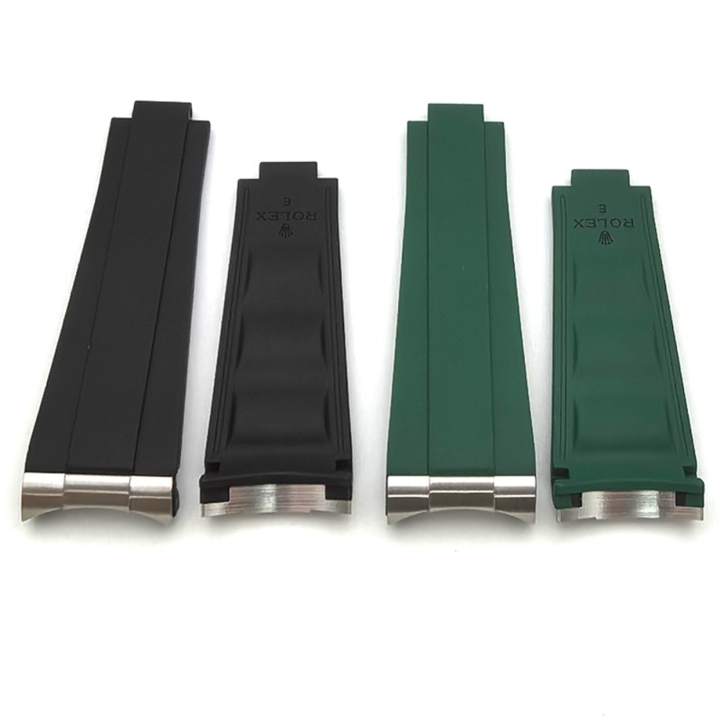 Top Quality 20mm Rubber Strap For Rolex Submariner 116610LN 116610LV Aftermarket Watch Parts