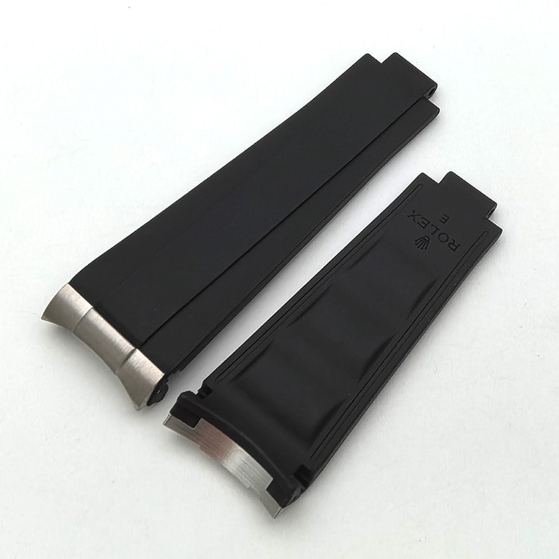 Top Quality 20mm Rubber Strap For Rolex Submariner 116610LN 116610LV Aftermarket Watch Parts