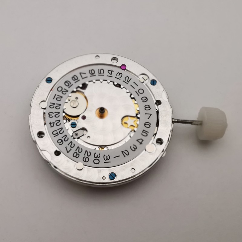 VSF Dandong 3135 Movement Modified with Original Rolex 3135 Blue Spring Balance and Balance Bridge