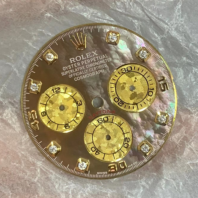 Tahiti Mother of Pearl Watch Dial for Rolex Daytona 116503-0009 Fit 4130 Movement Aftermarket Watch Parts