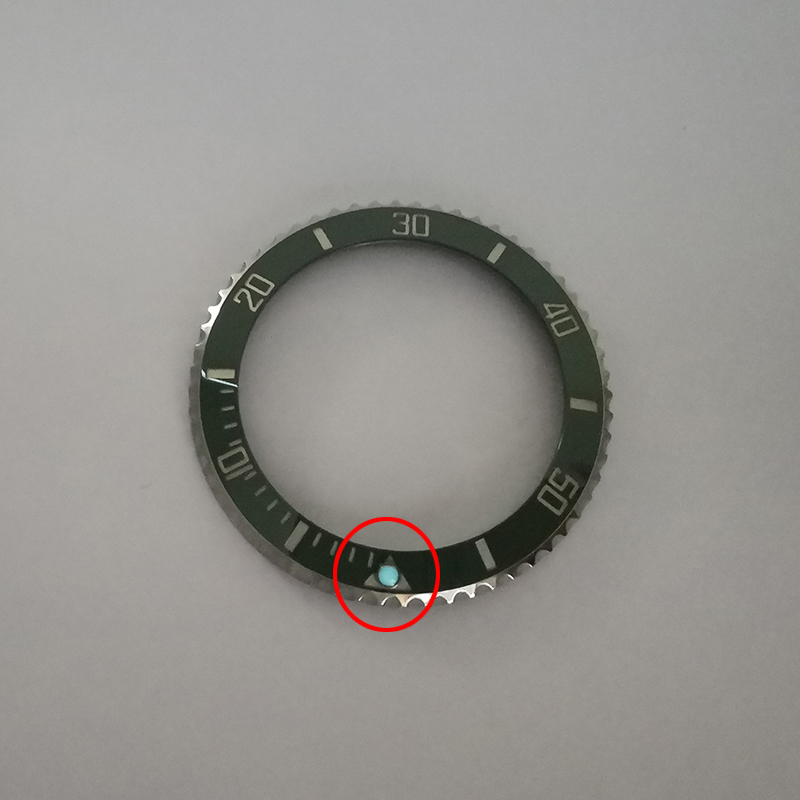 Watch Bezel Blue Luminous Dot For Rolex Submariner 116610, 126610 Aftermarket Watch Accessories