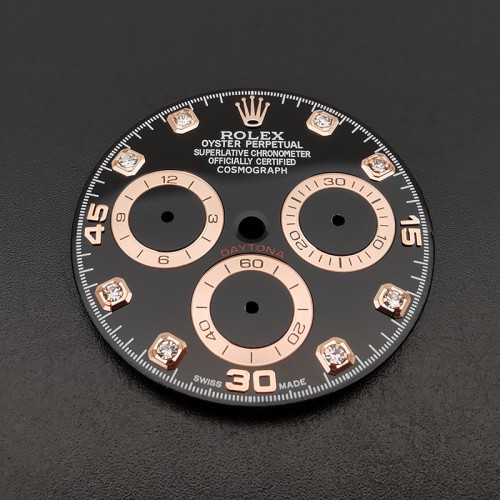 Top Rose Gold Watch Dial for Rolex Daytona 116515ln-0057 Fit 4130 Movement Aftermarket Watch Parts 