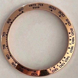 18K Solid Rose Gold Watch Bezel For Rolex Daytona Aftermarket Watch Parts