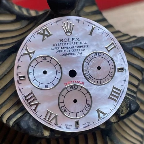 Pink Mother of Pearl Watch Dial For Rolex Daytona Watches Fit 4130 Movement Aftermarket Watch Parts 