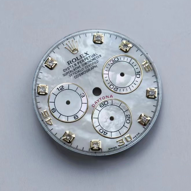 Mother Pearl Watch Dial for Rolex Daytona 116519LN-0026 fits to 4130 movement 