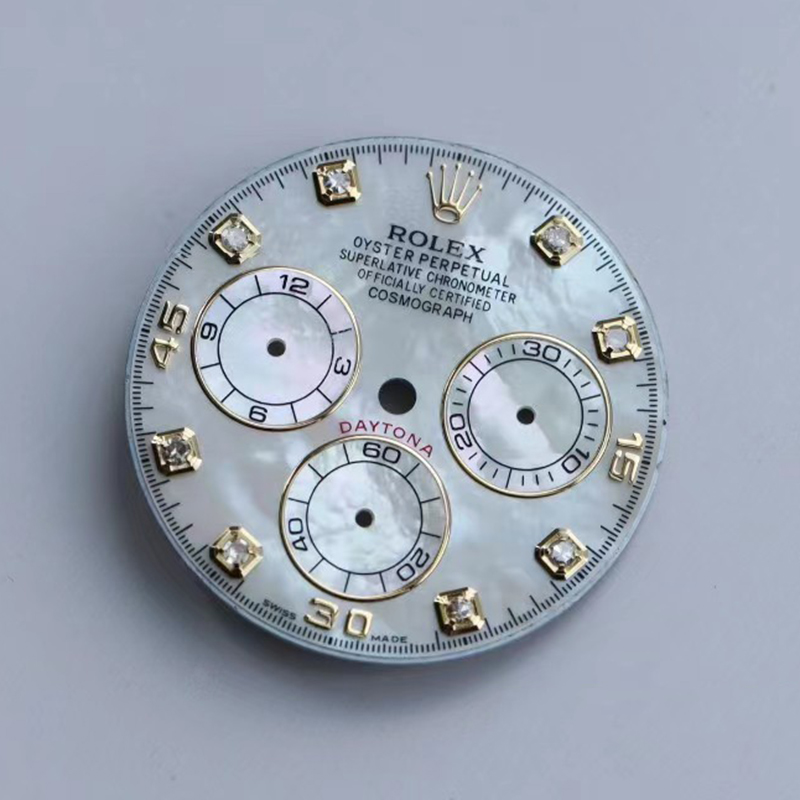 Mother Pearl Watch Dial for Rolex Daytona 116519LN-0026 fits to 4130 movement