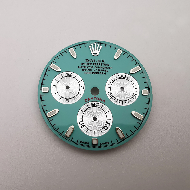 Tiffany Watch Dial For Rolex Daytona Cal. 4130 Movement Aftermarket Watch Accessories 