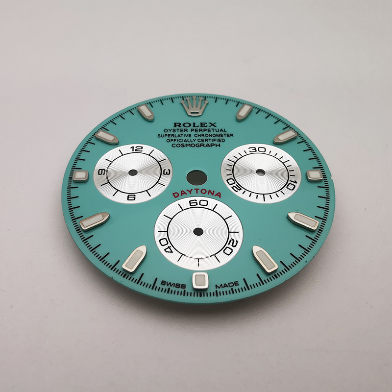 Tiffany Watch Dial For Rolex Daytona Cal. 4130 Movement Aftermarket Watch Accessories 