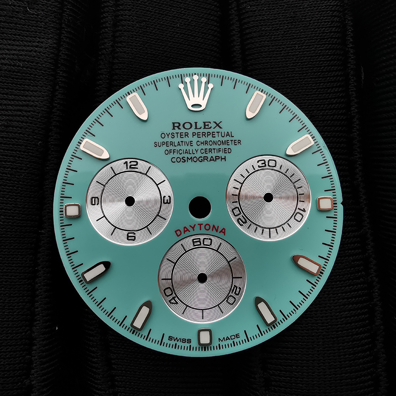 Tiffany Watch Dial For Rolex Daytona Cal. 4130 Movement Aftermarket Watch Accessories 